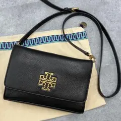 ✨美品✨トリーバーチ ショルダーバッグ ブリテン 2way レザー 黒 袋付きのサムネイル