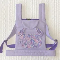 【mermina様専用】リボン花柄×ラベンダー うさ耳 抱っこひも