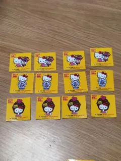 取扱注意　ヤマト運輸50周年シール　ハローキティ スイーツシール 12枚セット