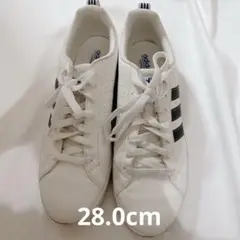 【中古品】adidas スニーカー ホワイト メンズ 28.0cm ブラック