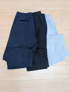 UNIQLO C スウェットワイドパンツ丈長め 3色セット