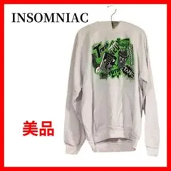希少INSOMNIAC パーカー メンズ インソムニアック ホワイト　B419