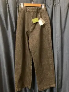 デニムワイドパンツ ブラック