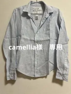 新品未使用　Frank&Eileen BARRY ストライプ 麻シャツ　XS