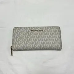 MICHAEL KORS マイケルコース　グレー ベージュ長財布　財布
