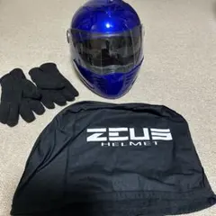 ZEUS フルフェイスヘルメット XLサイズ（インナーバイザー・袋・グローブ付）のサムネイル