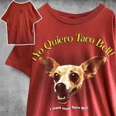 CCEP アニマルTシャツUSA製90s タコベル 犬チワワ動物 ビンテージ古着