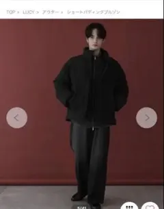 WEGO ショートパディングブルゾン　黒