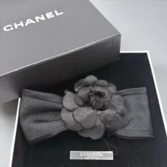 CHANEL シャネル カメリア リボン バレッタ ヘアアクセサリー ヘアピン