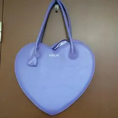 MILK ハート型 ハンドバッグ ラベンダーのサムネイル