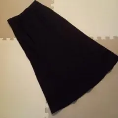 黒 スカート ゴムウエストМサイズ