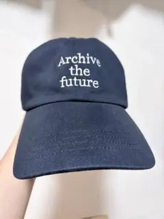 GU Archive the future キャップ ネイビー