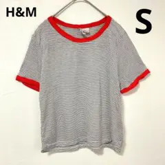 H＆M ボーダー 半袖 Tシャツ Sサイズ アメリカ古着