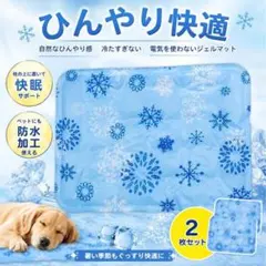 ひんやり 冷却ジェル 枕パッド 2枚 40×30cm クールマット 冷感マットのサムネイル