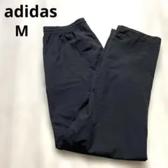 adidas トラックパンツ ブラック M スポーツ ウエストゴム ドローコード