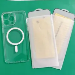 iPhone 15 Pro Max ケース MagSafe クリア　フィルム付き