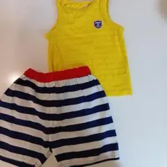 男の子95センチ水着とイエロータンクトップセット