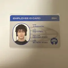 enhypen ククパケ 2024 ジョンウォン id カード