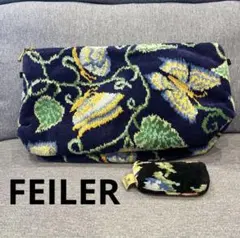 新品FEILER レポシニネン コスメポーチ タグ付 フェイラー グレー 
