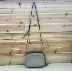 マイケルコース ショルダーバッグ レザー タッセル グレージュ
