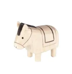 干支シリーズ　午年　馬　木製動物　ぽれぽれ動物　ポレポレ置物T-Labティーラボ