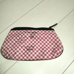 LANCEL PARIS ポーチ ピンク ギンガムチェックのサムネイル