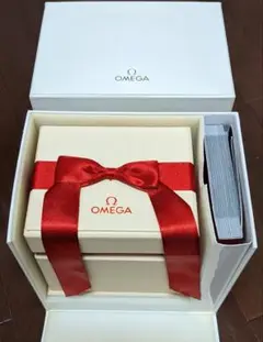 OMEGA ギフトボックス リボン付き 空箱 腕時計 ウォッチケース BOX