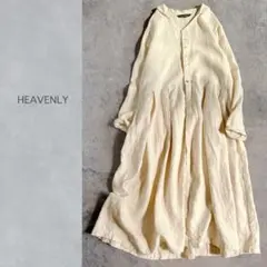 HEAVENLY ヘブンリー ⿻ リネン ウエストタック ワンピース ナチュラル