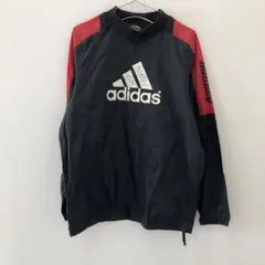 J1240 adidas ピステ・ウィンドブレーカー 黒/赤 メンズ M
