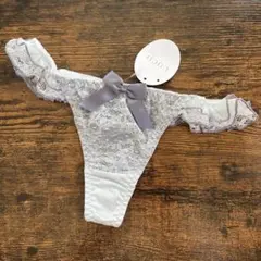 レディース　ショーツ　Tバック　Mサイズ　女性　下着　ブルー系　ココランジェ