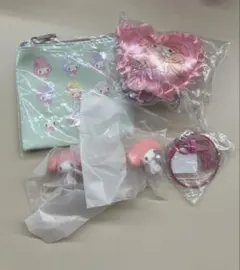 マイメロディ セット（マスコット、キーホルダー、ポーチ）