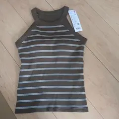 カーキ ストライプ ブラトップ Sサイズ