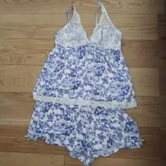 LAURA ASHLEY ルームウェア セットアップ 花柄 レースのサムネイル