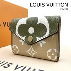 《超美品》ルイヴィトン コンパクト 三つ折り財布 モノグラム ジャイアント ゾエ