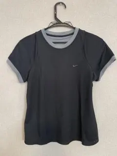 ナイキ 速乾性半袖Tシャツ レディース M 相当ブラック×グレー