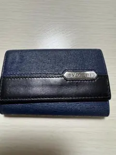 BVLGARI キーケース ネイビー ブラック レザーのサムネイル