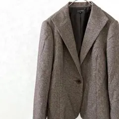 SAVIEM テーラードジャケット 袖スリット 裏地付き シンプル 大きめ