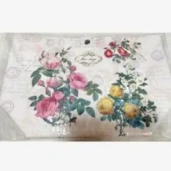 薔薇 花柄 トートバッグ ハンドバッグ レディース バラ 白 新品未開封