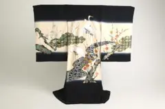 【新品】正絹 お宮参り着物　初着(産着)　男児　鶴　 N00720