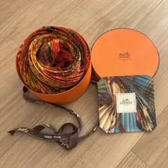 エルメス　プリーツスカーフ　箱付き