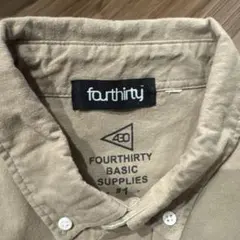 fourthirty 430 半袖 ワークシャツ ベージュのサムネイル