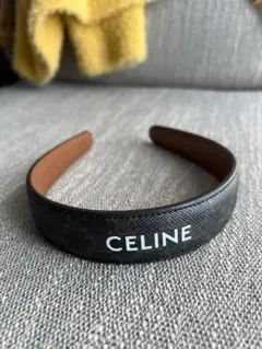 CELINE ブラックベロアヘアバンド - メルカリ