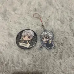 鬼滅の刃 宇髄天元 キャラクター缶バッジ ストラップセット