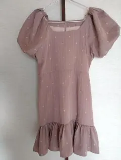 【値下げ】eimy フリル付きミニワンピース