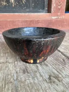 時代物の漆職人の使っていた欅鉢②検民芸古道具骨董 時代物の漆職人の使っていた欅鉢⑥検民芸古道具骨董 - メルカリ