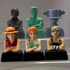 ONE PIECE ワンピース スタンプ付きフィギュア 6個セット 初期のサムネイル