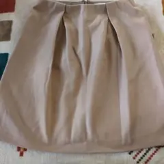 Ballsey ベージュ プリーツスカート ひざ丈