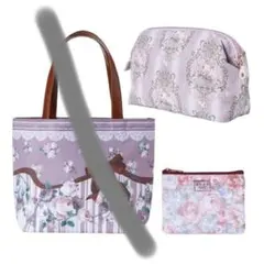 axes 花柄ポーチセット 大小2点