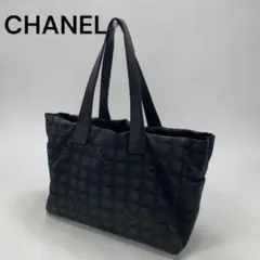 外観美品】シャネルCHANEL黒ニュートラベルMM肩掛けトートバッグ正規品