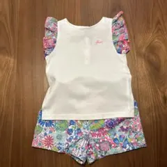 Jacadi 花柄フリルセットアップ 36M 96cmのサムネイル